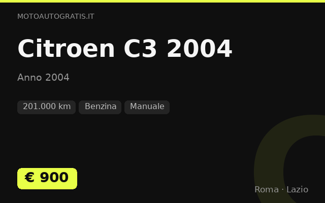 Citroen C3 2004