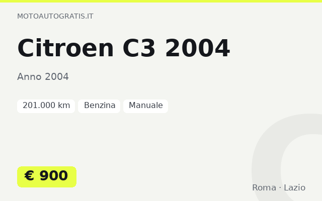 Citroen C3 2004