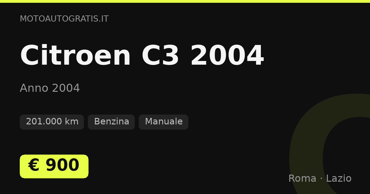 Citroen C3 2004