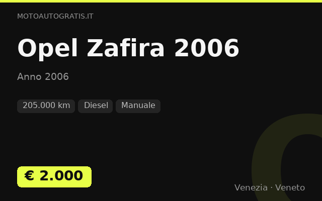 Opel Zafira 2006