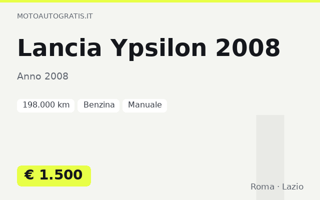 Lancia Ypsilon 2008