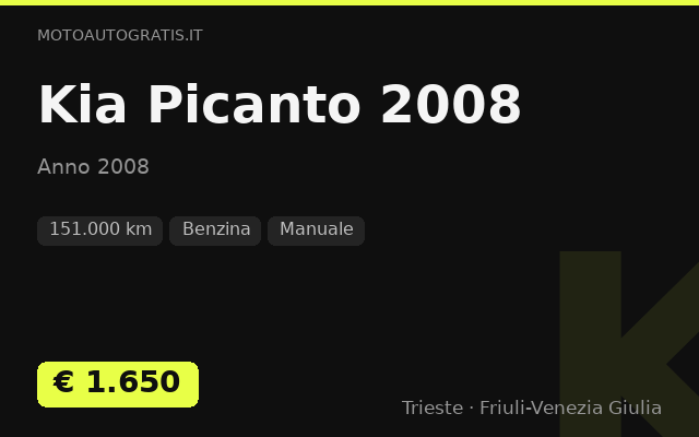 Kia Picanto 2008
