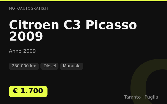 Citroen C3 Picasso 2009