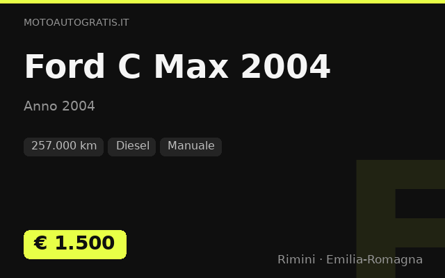 Ford C Max 2004