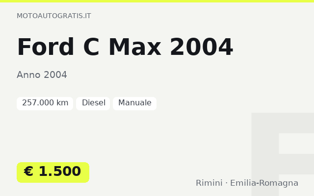 Ford C Max 2004
