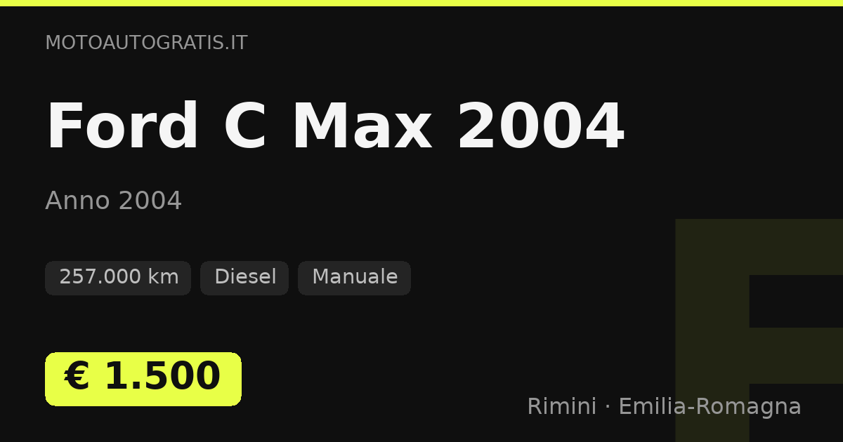 Ford C Max 2004
