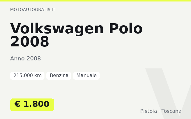 Volkswagen Polo 2008