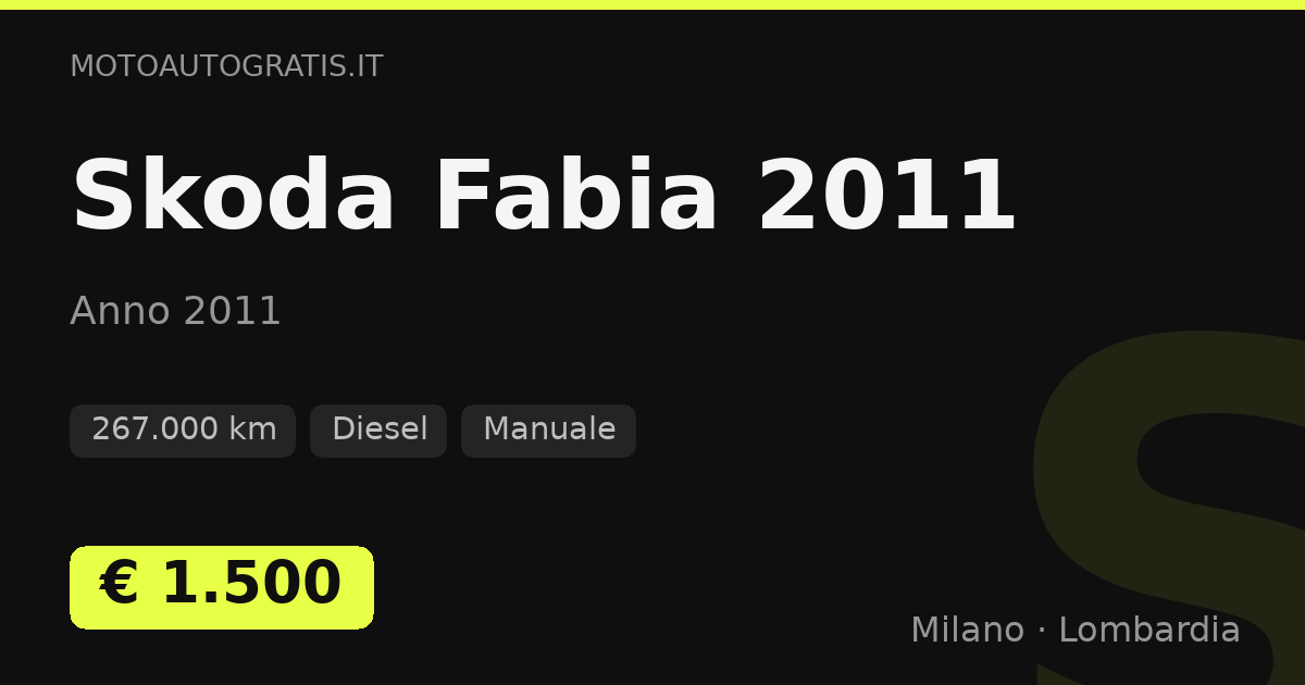 Skoda Fabia (2011)