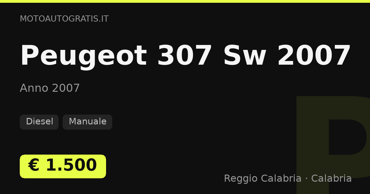 Peugeot 307 Sw (2007)
