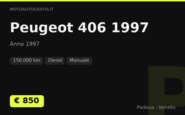 Peugeot 406 1997