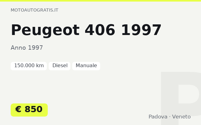 Peugeot 406 1997