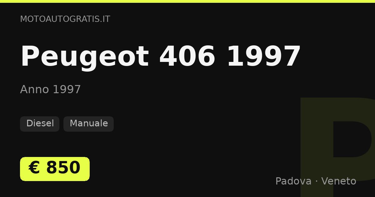 Peugeot 406 1997