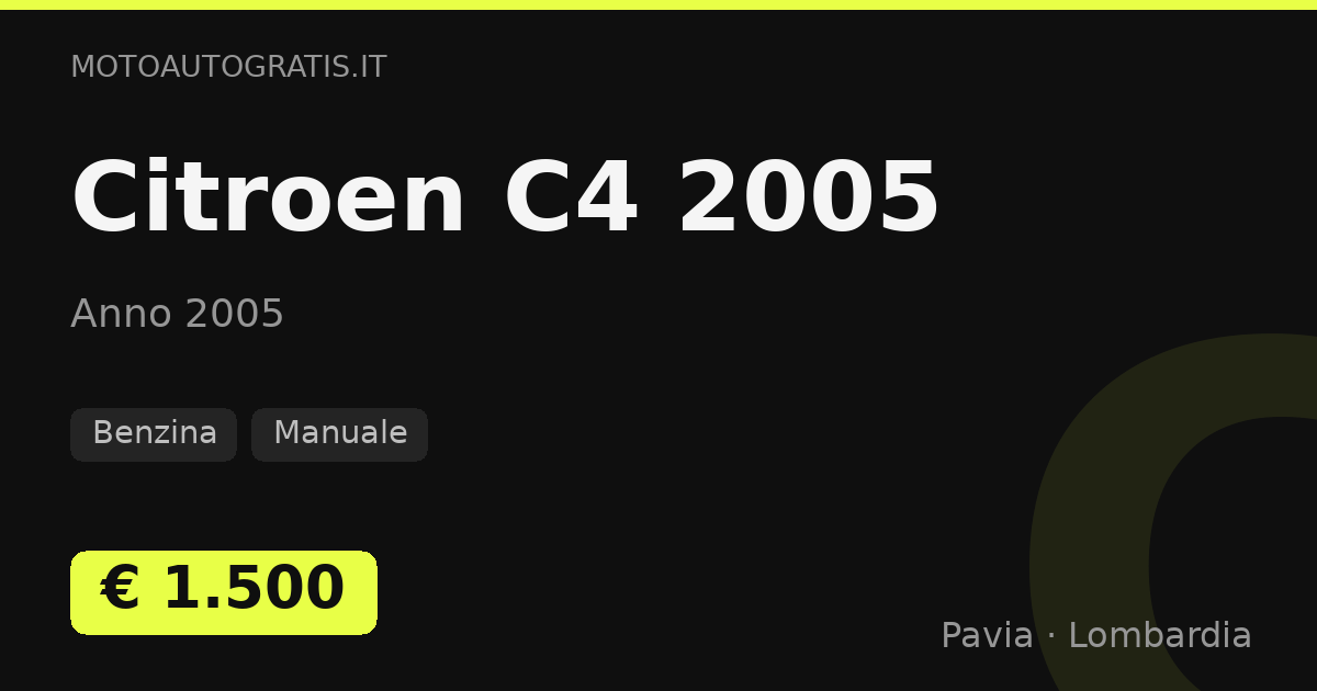 Citroen C4 2005