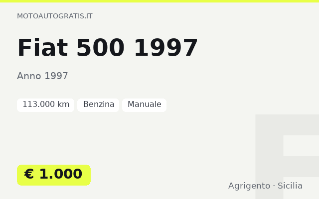 Fiat 500 1997