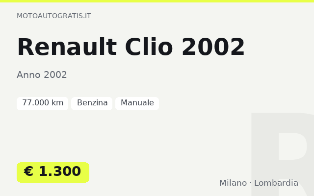 Renault Clio 2002