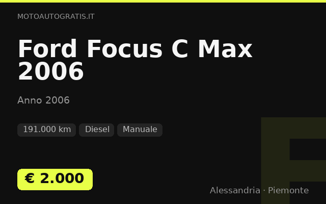 Ford Focus C Max 2006