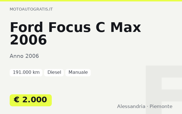 Ford Focus C Max 2006