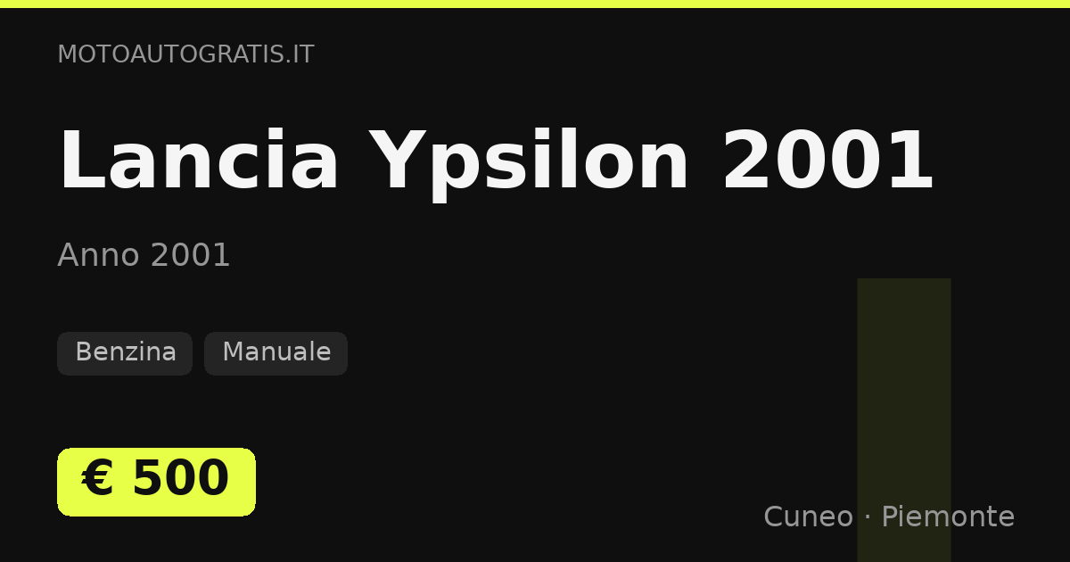 Lancia Ypsilon 2001