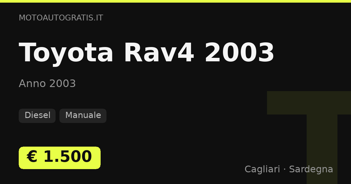 Toyota Rav4 2003