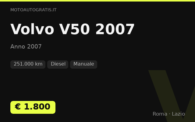 Volvo V50 2007