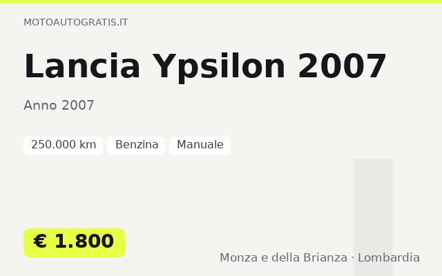 Lancia Ypsilon 2007