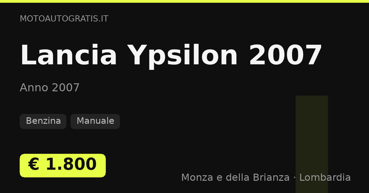 Lancia Ypsilon (2007)