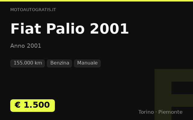 Fiat Palio 2001
