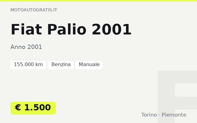 Fiat Palio 2001