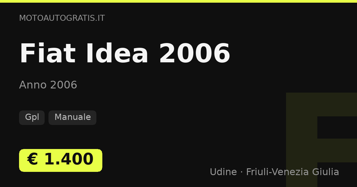 Fiat Idea 2006