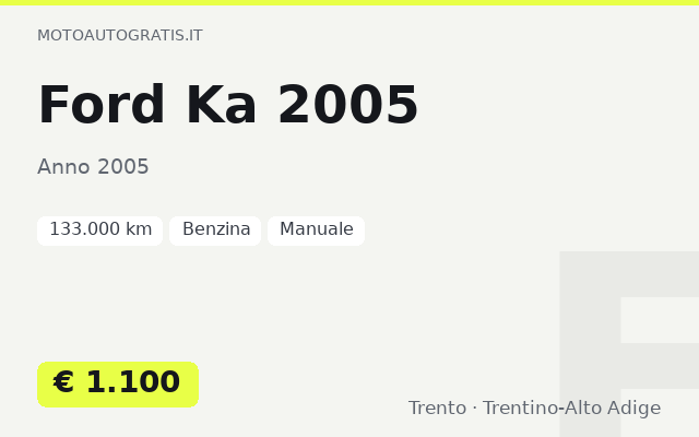 Ford Ka 2005