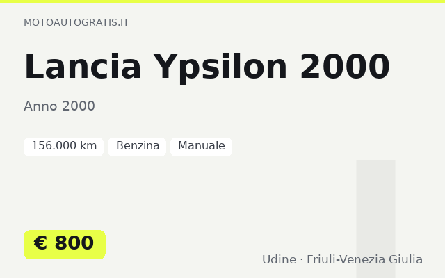 Lancia Ypsilon 2000