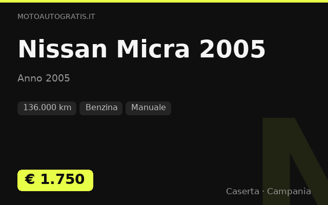 Nissan Micra 2005