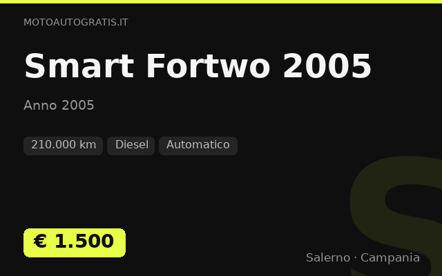 Smart Fortwo 2005