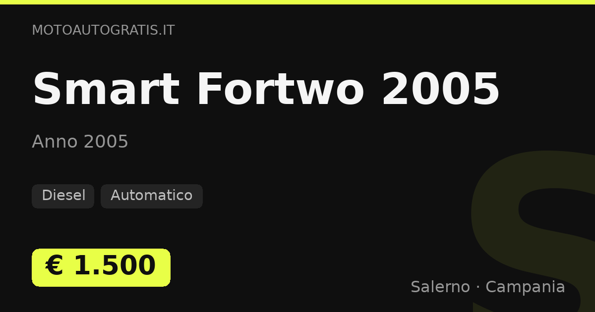 Smart Fortwo 2005