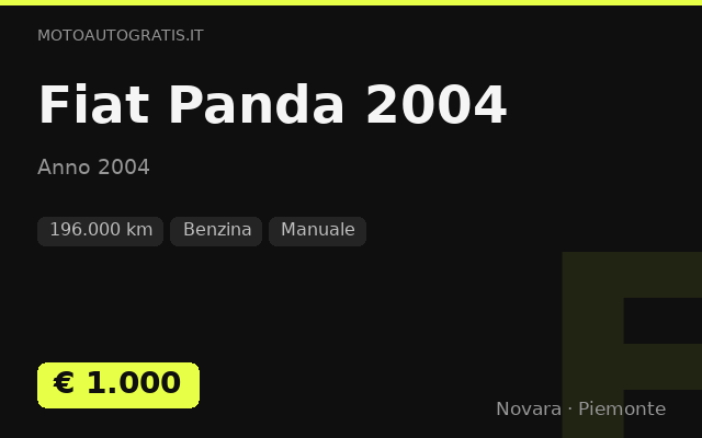 Fiat Panda 2004