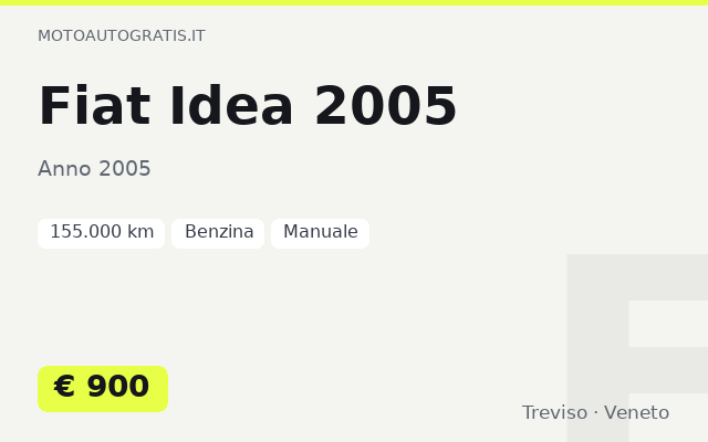 Fiat Idea 2005
