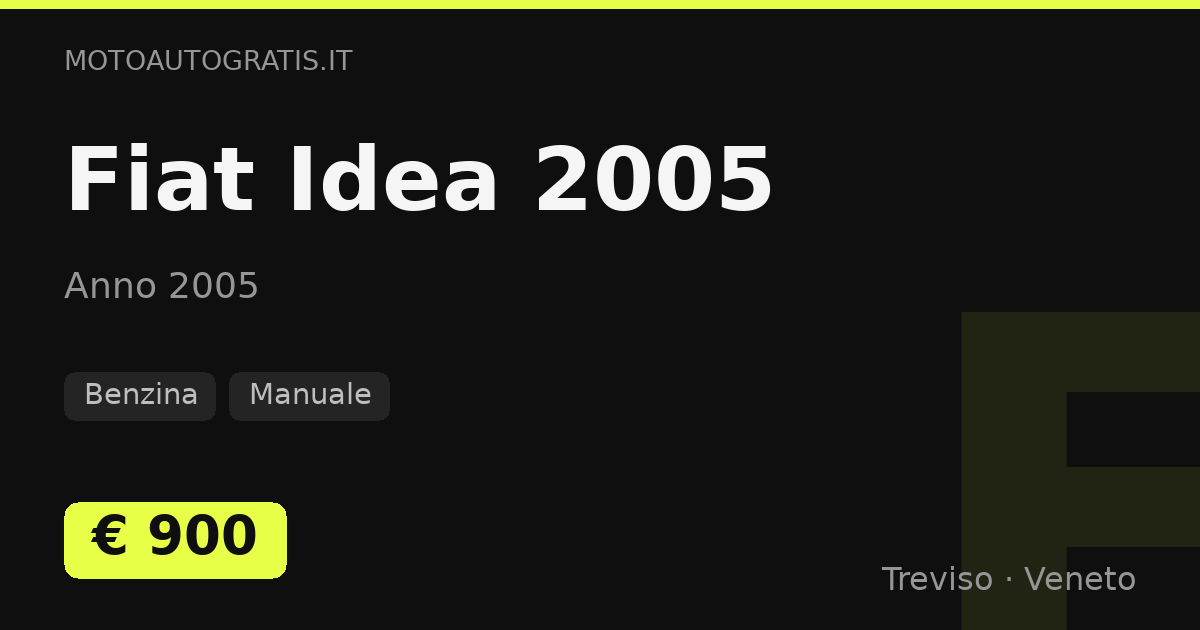 Fiat Idea 2005