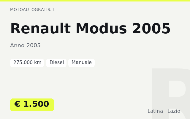 Renault Modus 2005