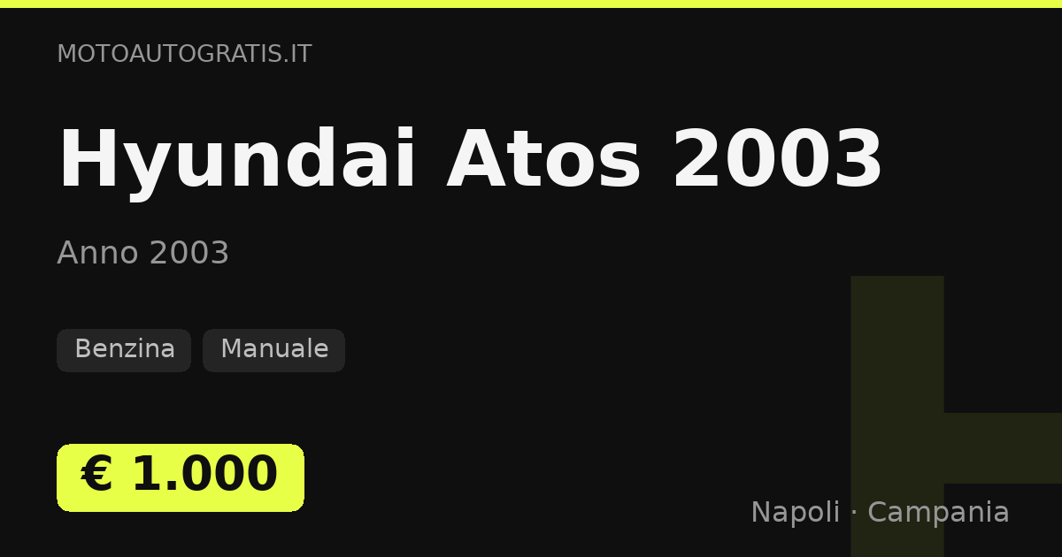 Hyundai Atos 2003