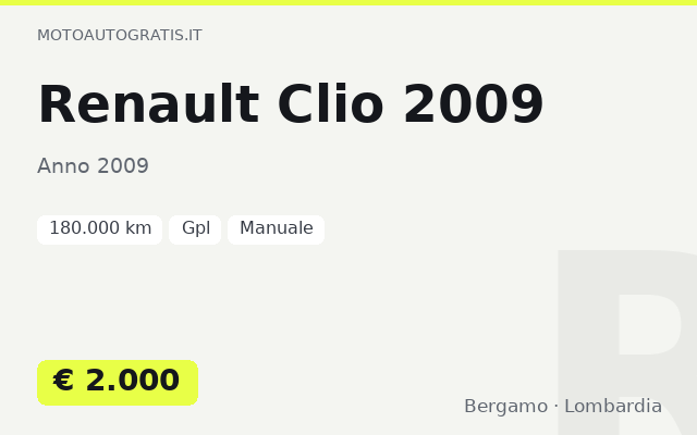 Renault Clio 2009