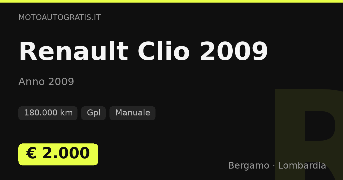 Renault Clio 2009