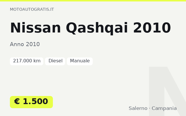 Nissan Qashqai 2010