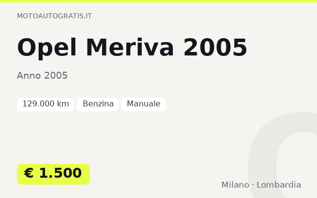 Opel Meriva 2005
