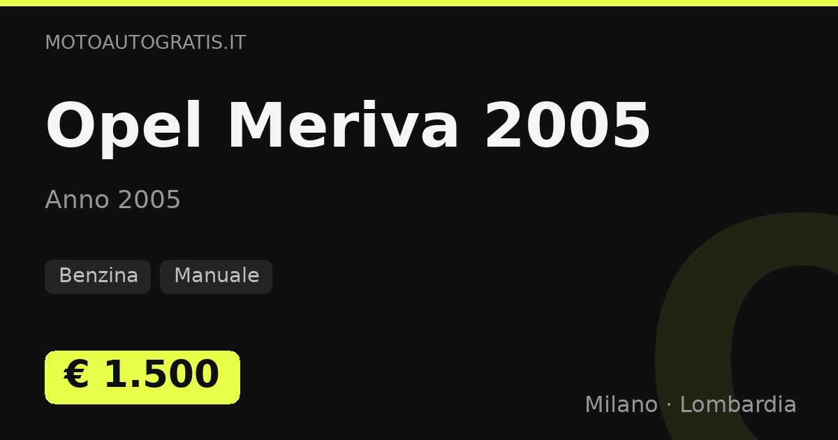 Opel Meriva (2005)