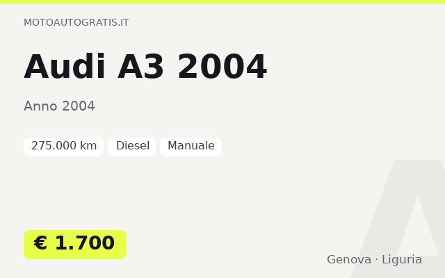 Audi A3 2004