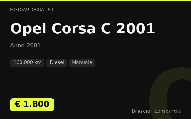 Opel Corsa C 2001