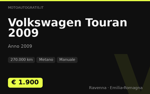 Volkswagen Touran 2009