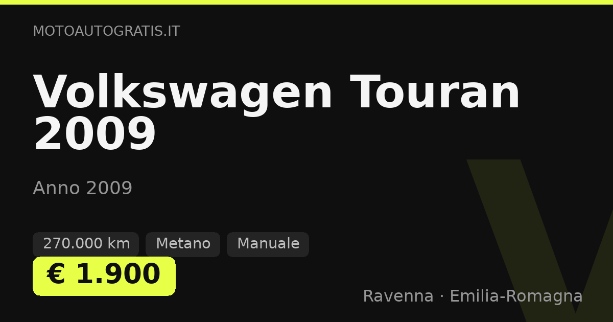 Volkswagen Touran 2009