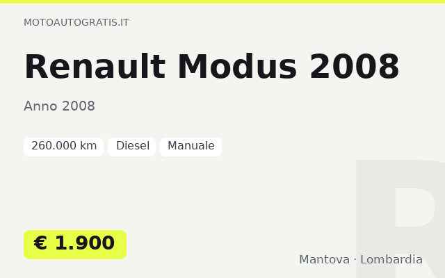 Renault Modus 2008