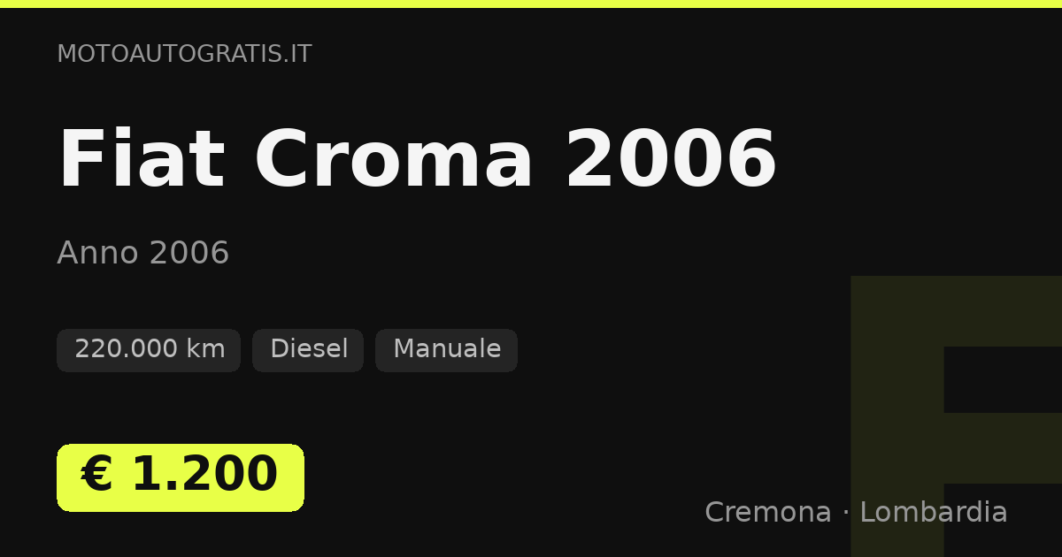 Fiat Croma (2006)